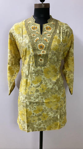 Short Kurti With Embroidery
