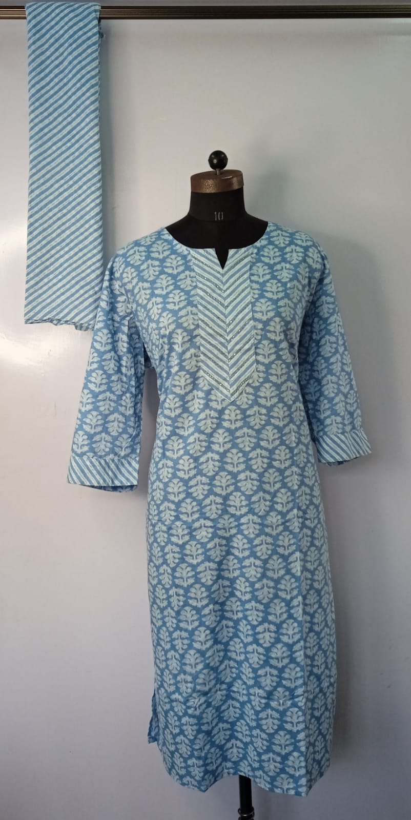 Cotton Kurti With Parallel Pants