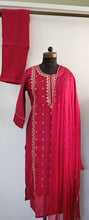 Load image into Gallery viewer, Modal Silk Kurti Full Set With Dupatta
