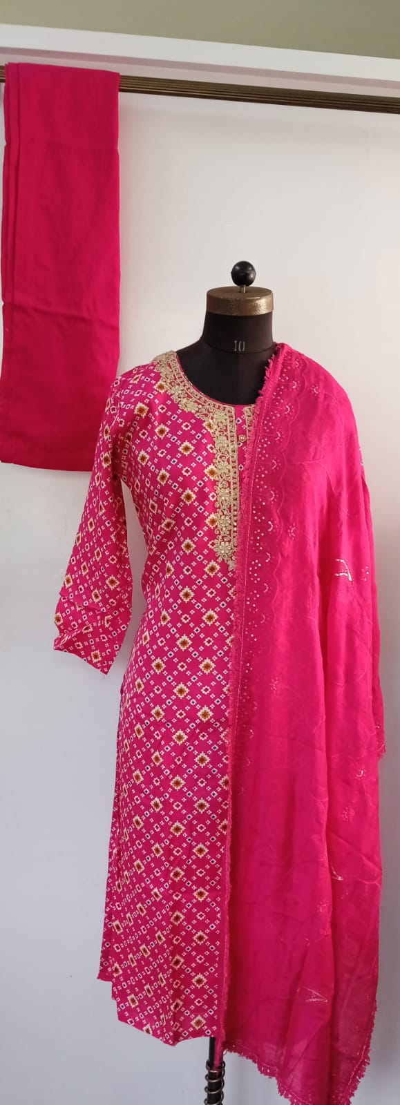 Modal Silk Kurti Set  With Fancy Dupatta