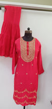 Load image into Gallery viewer, Dola Silk Sharara Set With Dupatta
