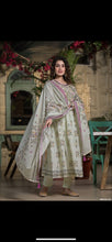 Load image into Gallery viewer, Mal Mal Cotton Kurti Set With Dupatta
