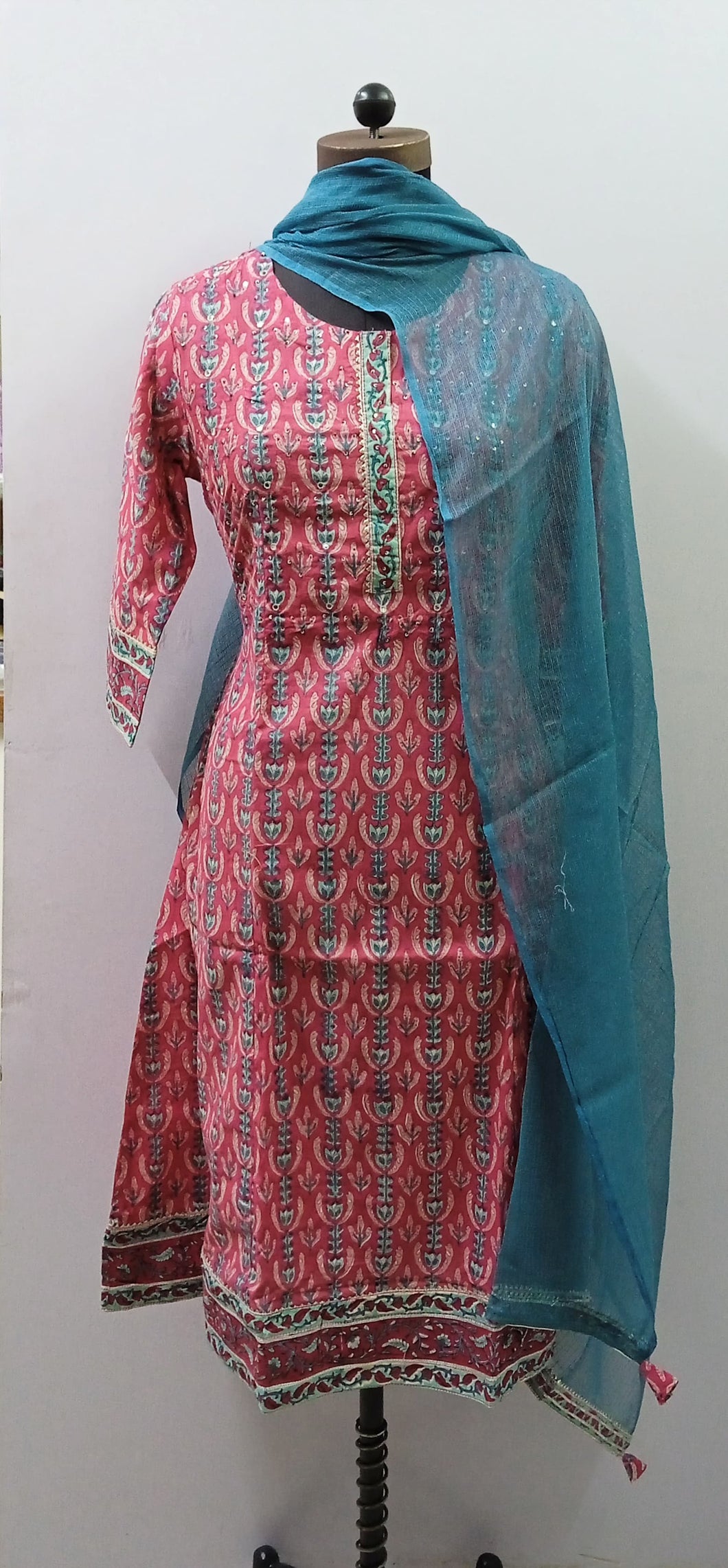 Handblock Kurti & Dupatta