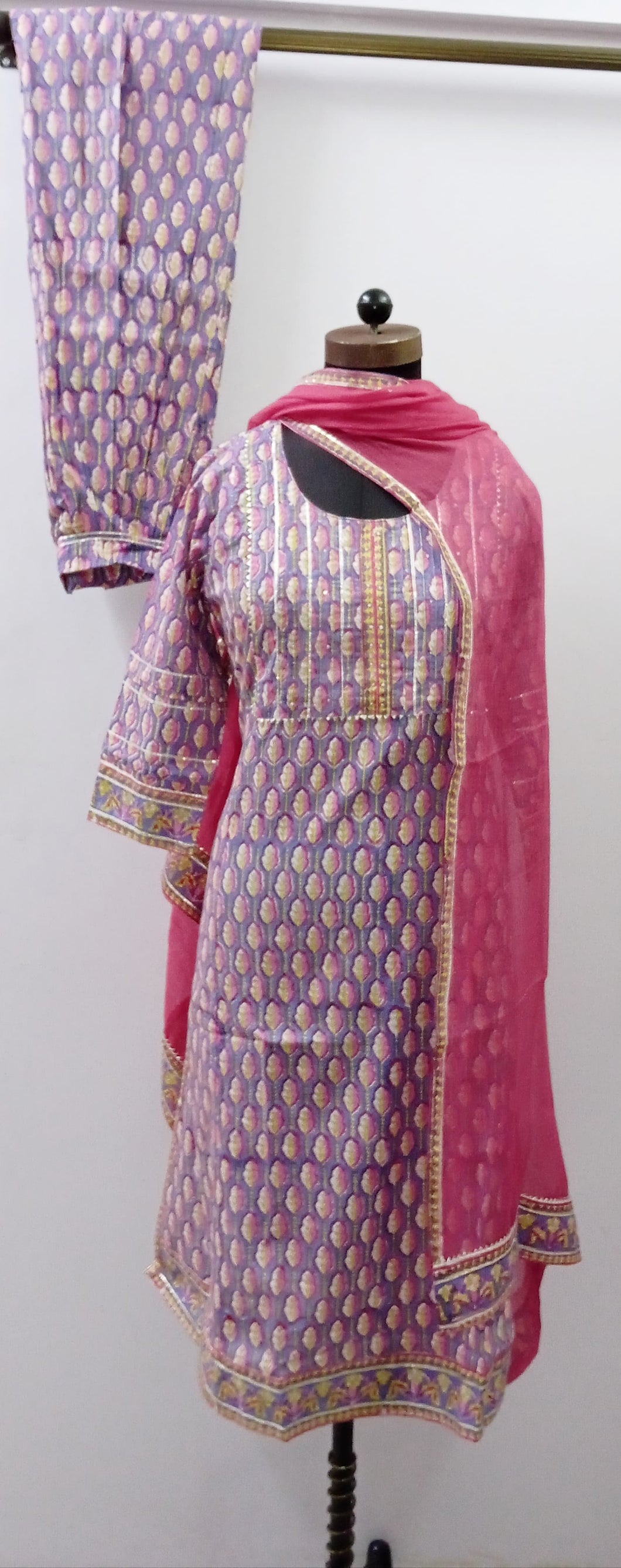 Handblock Kurti & Dupatta