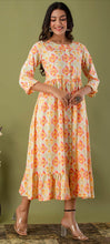 Load image into Gallery viewer, Indo-Western Printed 3/4th Length Frock
