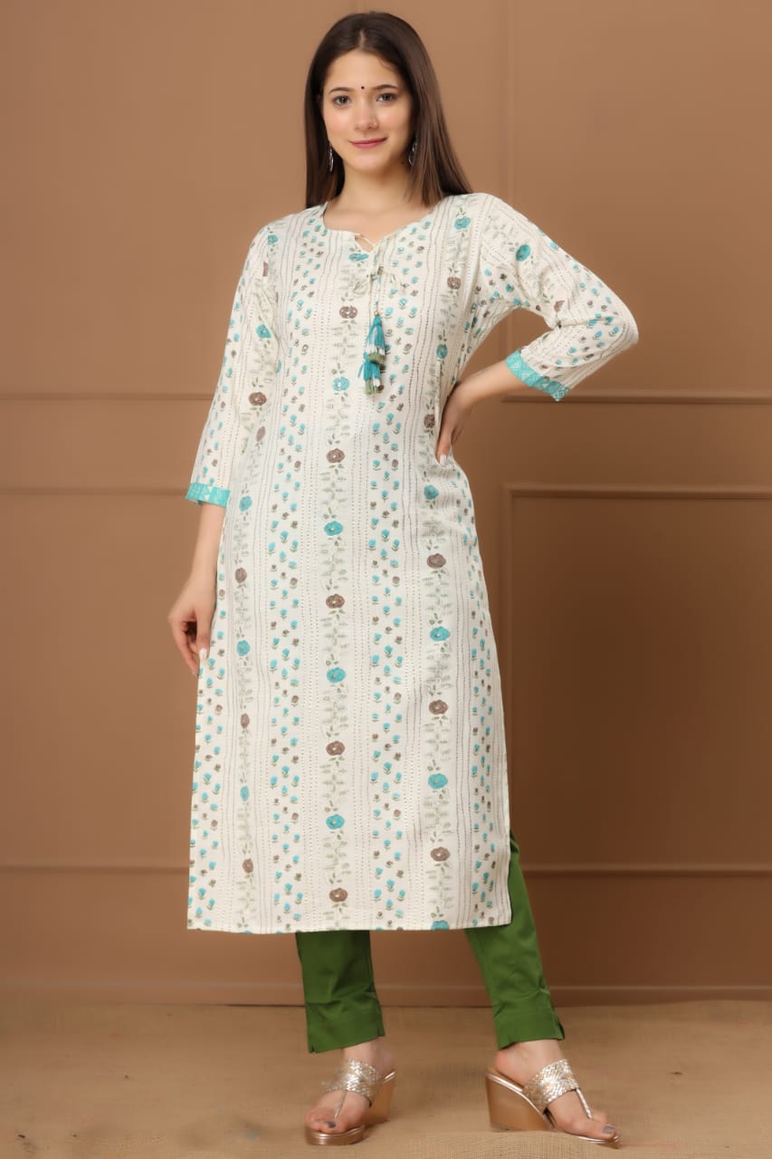 Slub Cotton Kurti