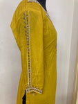 Designer Yellow Full Set with Pearl Work