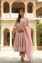 Load image into Gallery viewer, Silk Lucknowi Anarkali Full Set
