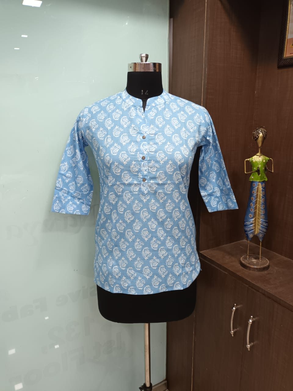 Printed Short Cotton Kurti