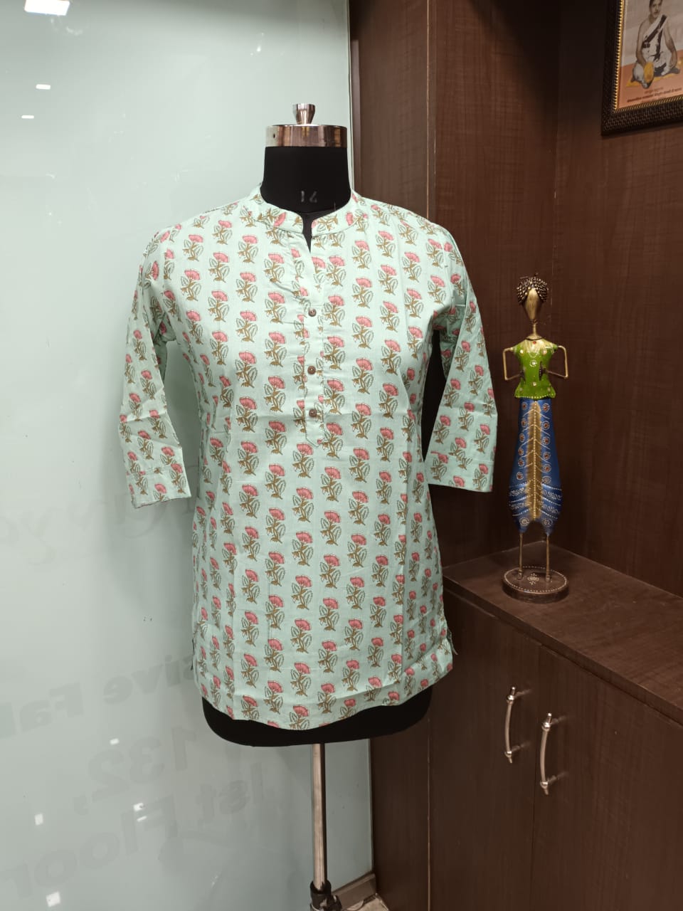 Short Printed Cotton Kurti