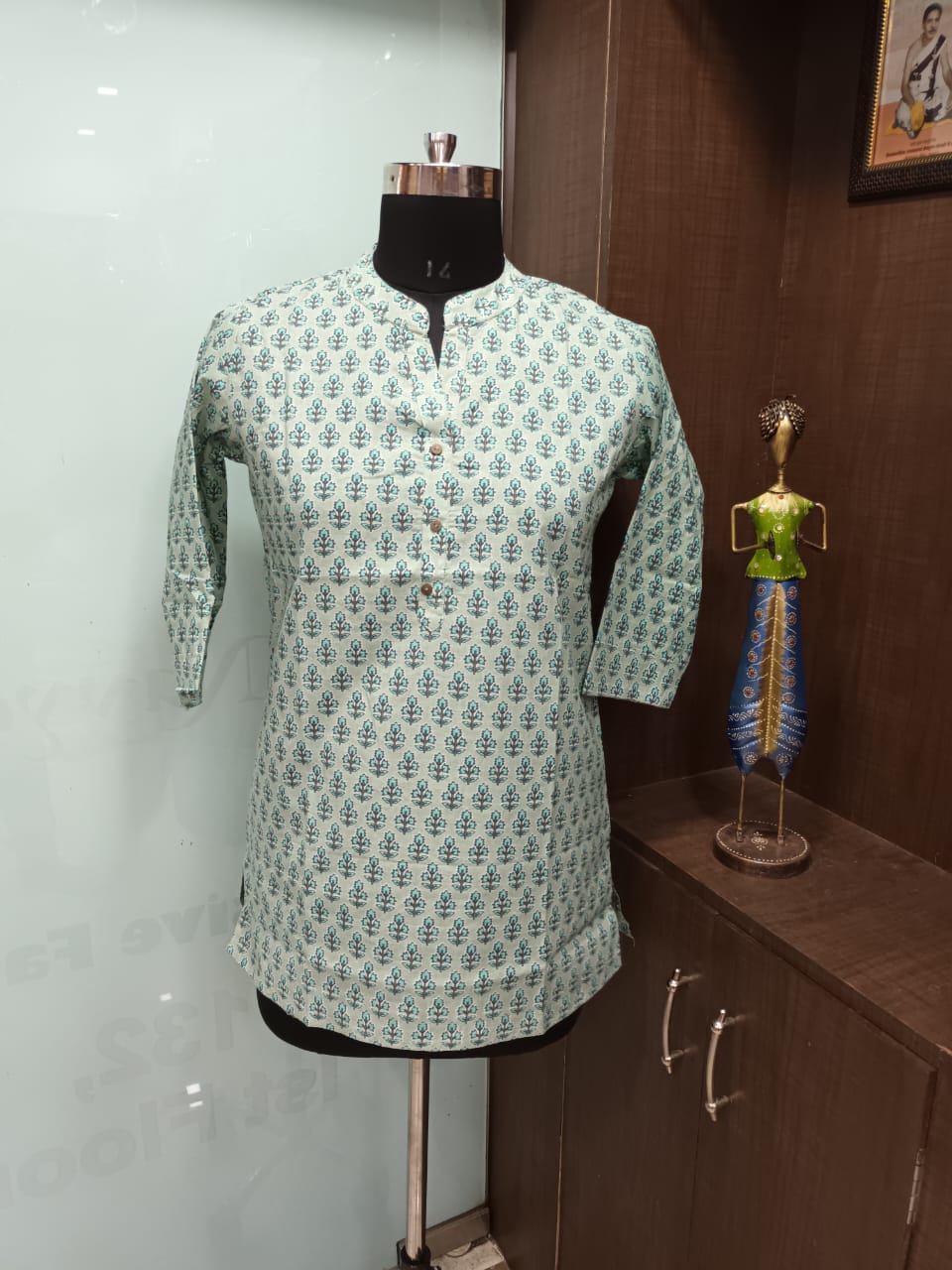 Printed Cotton Short Kurti