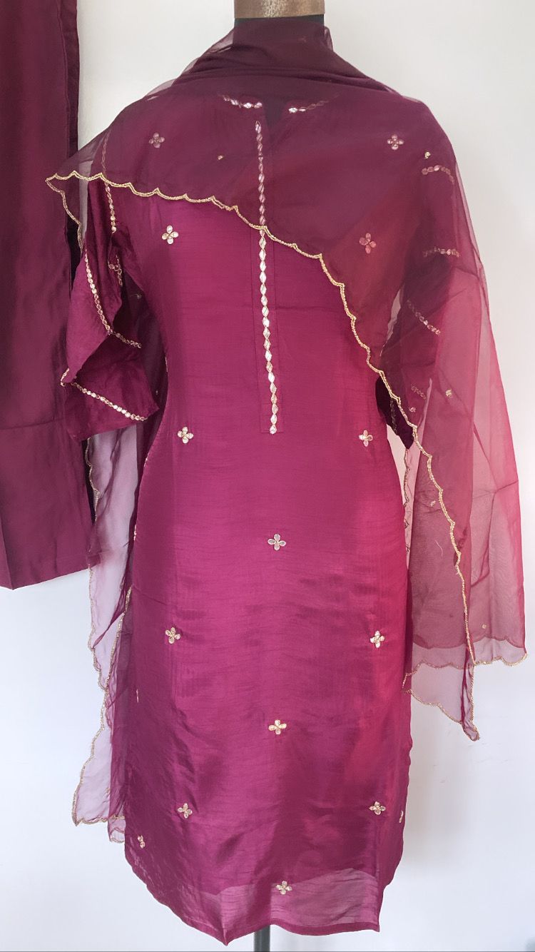 Purple Dola Silk Full Set