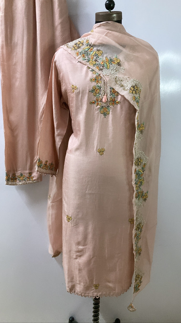 Peach Dola Silk Full Set