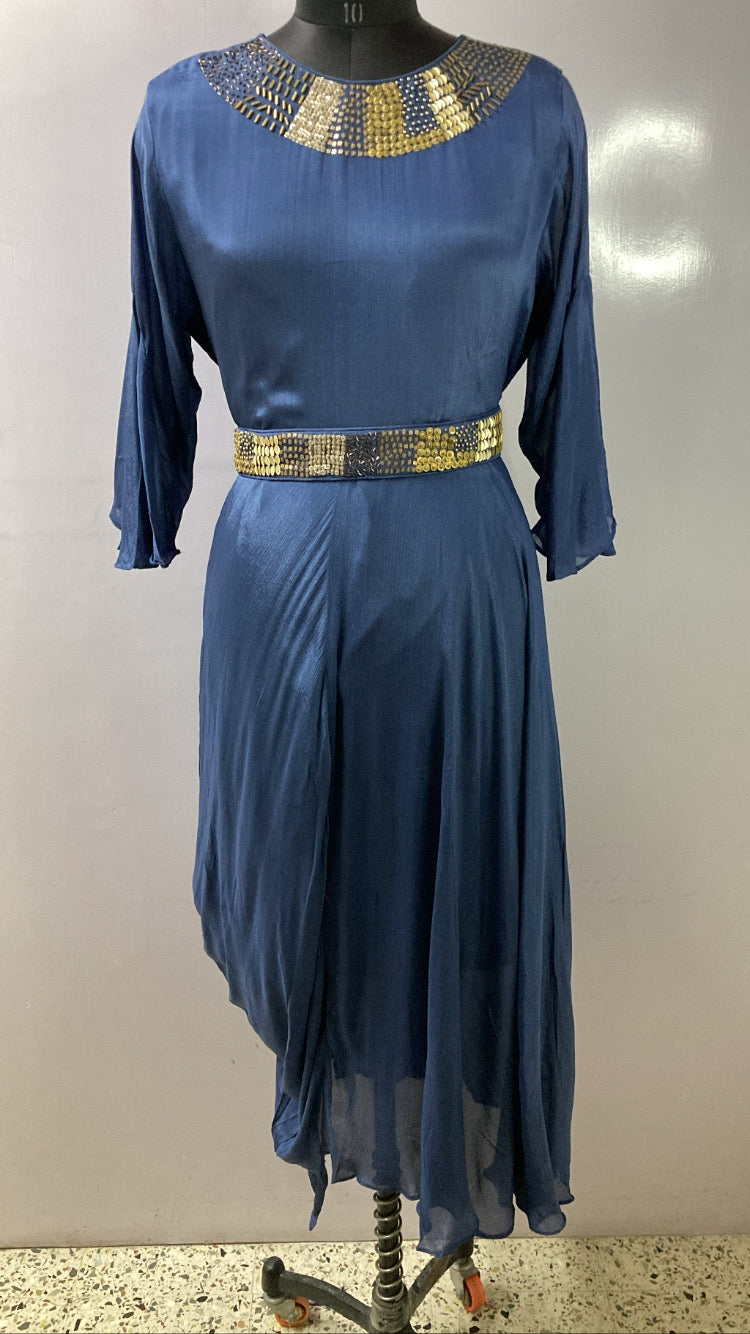 Dark Blue Party Wear Gown