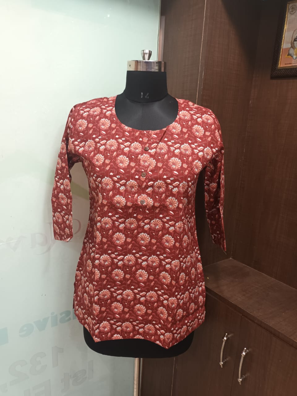 Cotton Printed Short Kurti