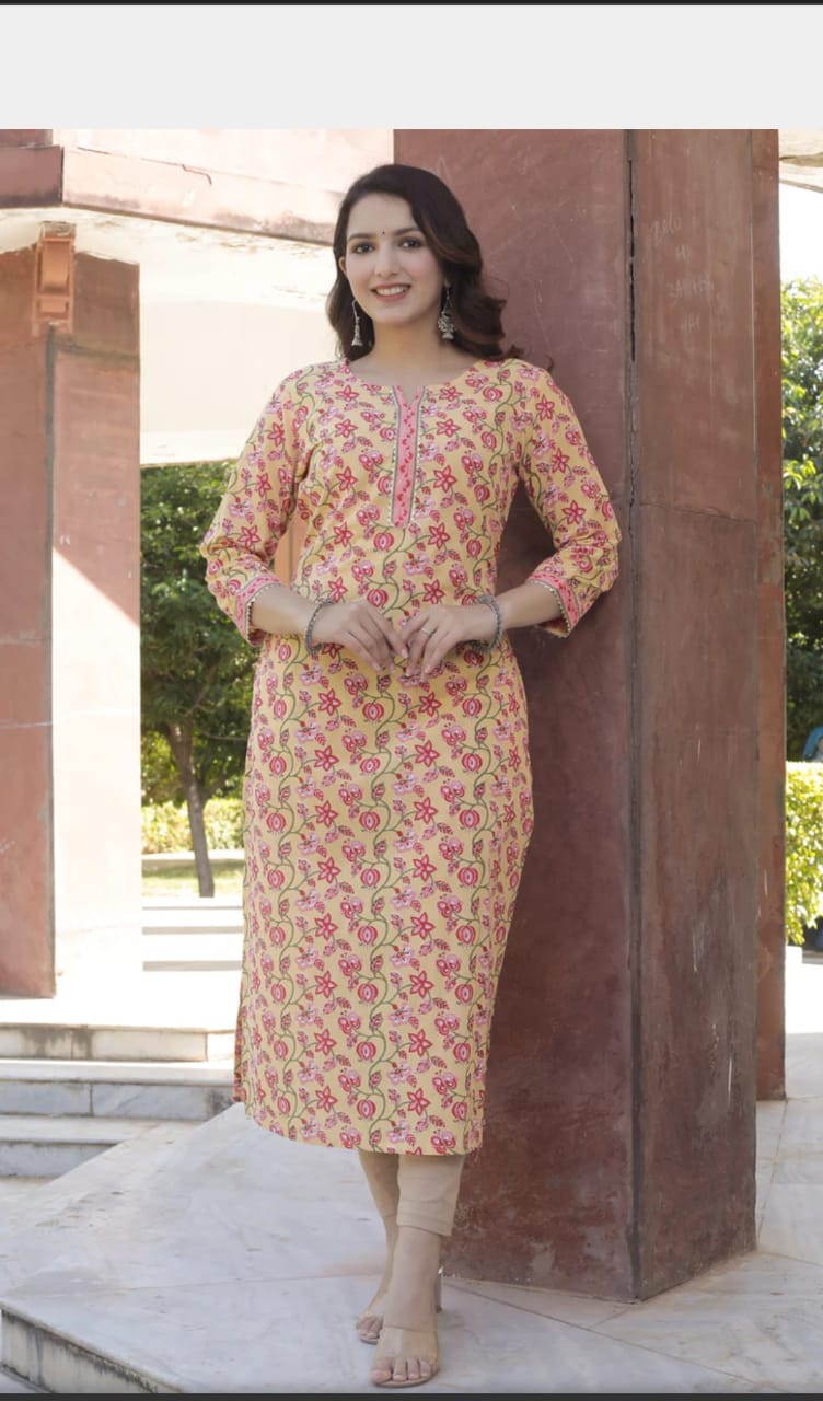 Cotton Printed Kurti