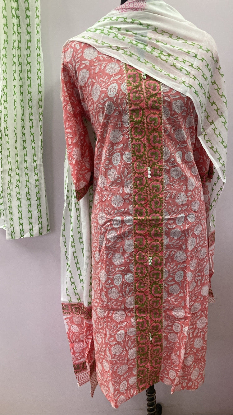 Mal Cotton Kurti Full Set